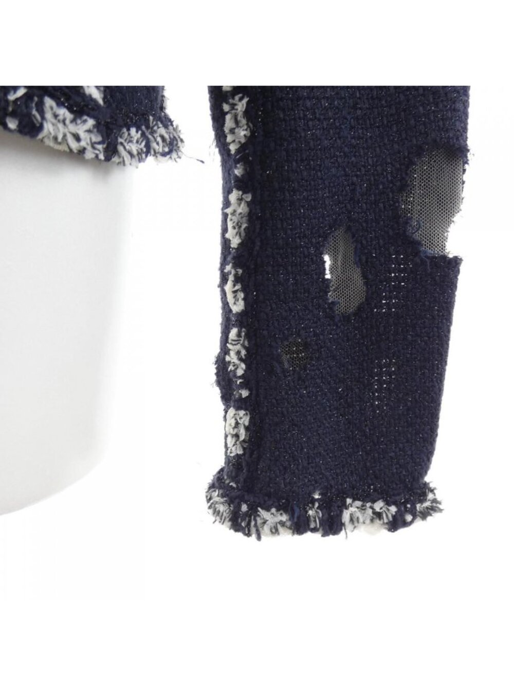 Chanel Collarless Jacket Navy - Picture 6 of 6